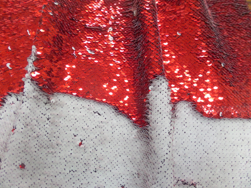 8.Red-White Flip Sequins#2